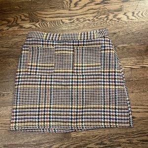 Modcloth plaid skirt with pockets